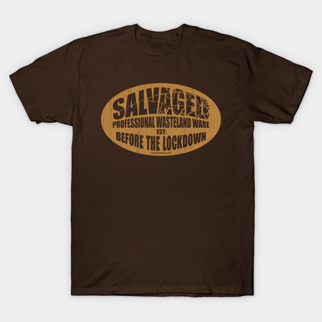 SALVAGED Ware aged retro - Rust Orange. T-Shirt by SALVAGED Ware